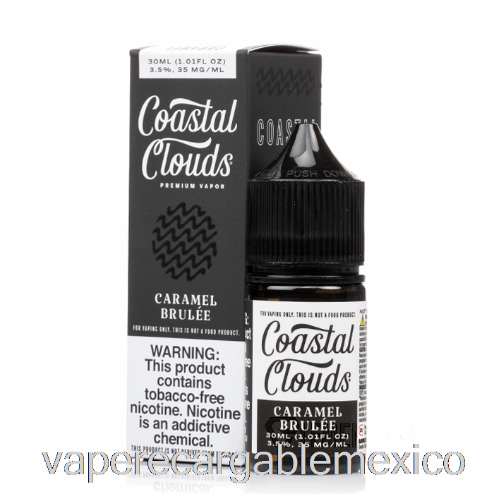 Vape Recargable Caramelo Brulee Sal - Nubes Costeras Co. - 30ml 50mg